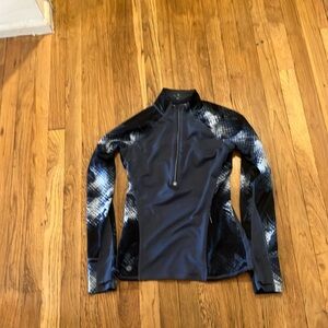 Athleta quarter zip pullover multicolor blue Size XS